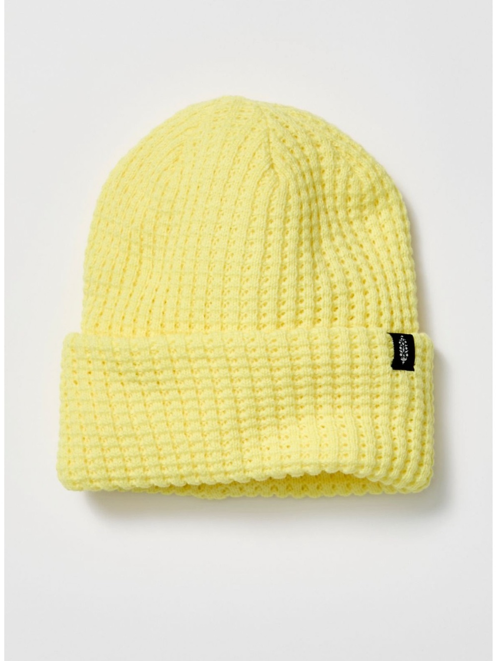 Free People movement cool down beanie in lemon drop